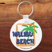 Malibu Beach Palm Tree Schlüsselanhänger (Vorderseite)