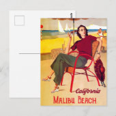 Malibu Beach Postkarte (Vorne/Hinten)