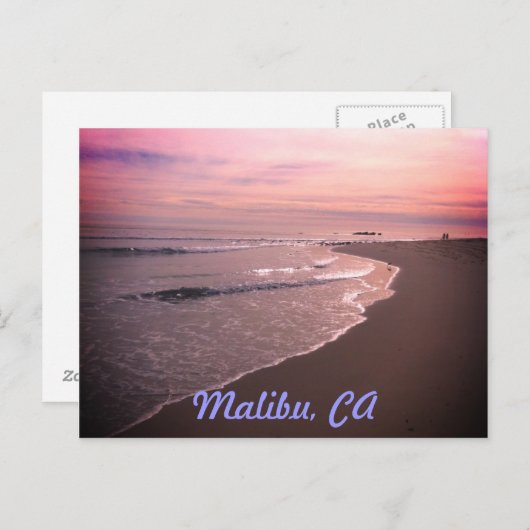 Malibu Beach Postkarte (Vorne/Hinten)