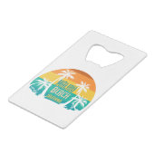 Malibu Beach Retro Geldbeutel Flaschenöffner (Rückseite Schrägansicht)