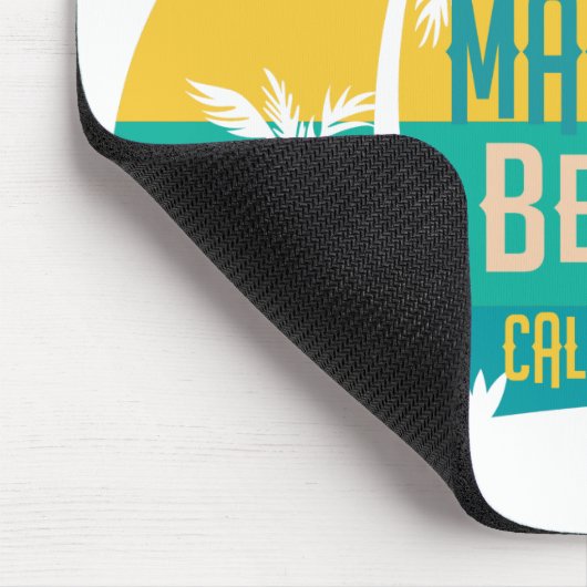 Malibu Beach Retro Mousepad (Ecke)