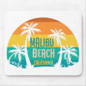 Malibu Beach Retro Mousepad (Vorne)