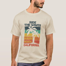 Malibu Beach Vintag Surf Design