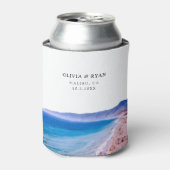 Malibu Beach Wedding Gefallen Custom Dosenkühler (Kanne Vorderseite)