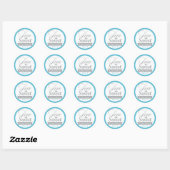 Malibu Blue und Gray Fevor Stickers (Blatt)