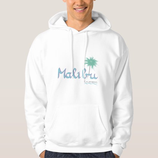 Malibu, CA Hooded Sweatshirt (Vorderseite)