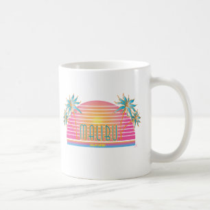 Malibu, CA Palm Trees, grafisch, Cool Kaffeetasse