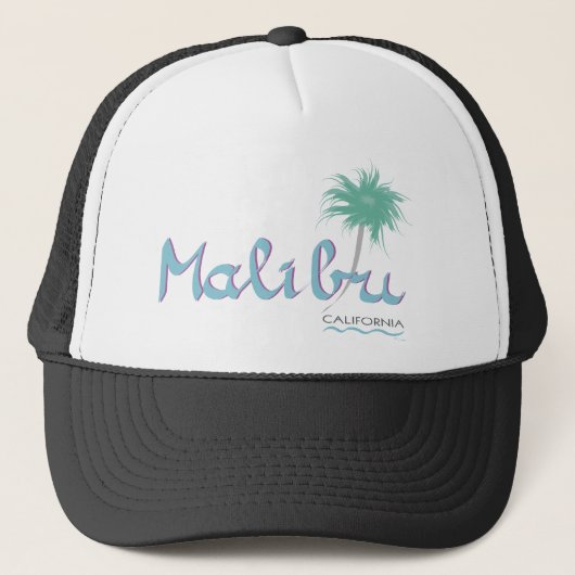 Malibu, CA Truckerkappe (Vorderseite)