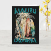 Malibu California _1  Karte (Gelbe Blume)