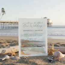 Malibu | California Beach Watercolor Wedding