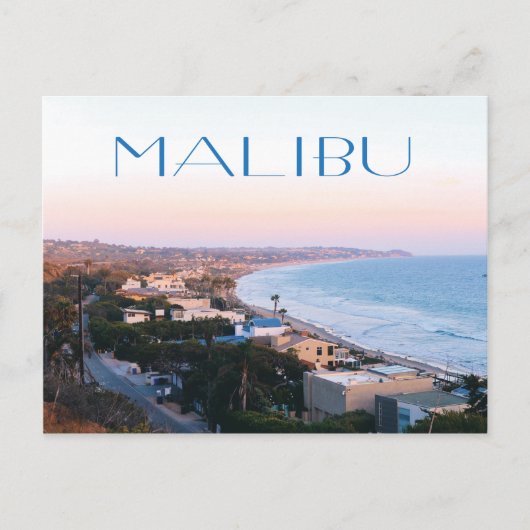 Malibu California Coast Foto Postkarte (Vorderseite)