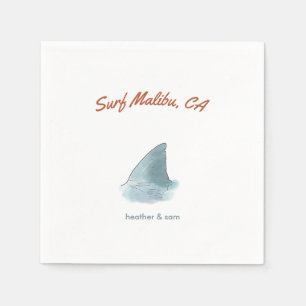 Malibu California Custom Wedding Paper Napkin Serviette