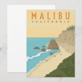 Malibu California Einladung (Vorne/Hinten)