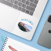 Malibu California Küste mit Foto Aufkleber (Laptop mit iPhone)