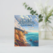 Malibu California Los Angeles Beach Card (Stehend Vorderseite)