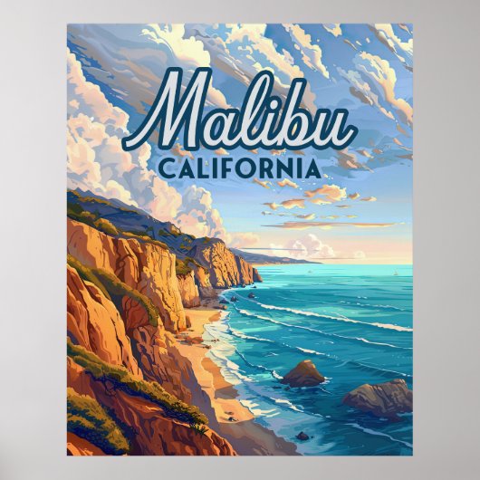 Malibu California Los Angeles El Matador Beach Poster (Vorne)