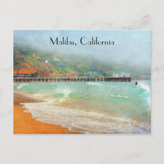 Malibu California Pier Surfrider Beach Postkarte