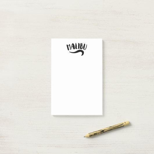 Malibu California Post-it Klebezettel (Auf Schreibtisch)