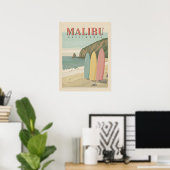 Malibu, California Poster - Sonne, Sand und Surf (Heimbüro)