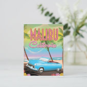 Malibu California Postkarte (Stehend Vorderseite)