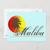 Malibu California Souvenir Postkarte (Vorne/Hinten)