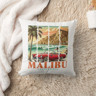 Malibu California - Sportwagen Landschaftliche Küs Kissen