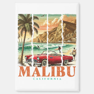 Malibu California - Sportwagen Landschaftliche Küs Magnet