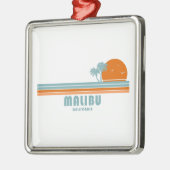 Malibu California Sun Palm Trees Ornament Aus Metall (Links)