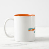 Malibu California Sun Palm Trees Zweifarbige Tasse (Links)