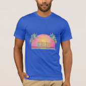 Malibu, California Sun, Palms Graphic T - Shirt (Vorderseite)