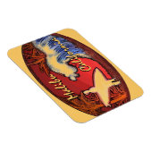 Malibu California Surfer-Wave-Art-Rechteckmagnet Magnet (Rechte Seite)