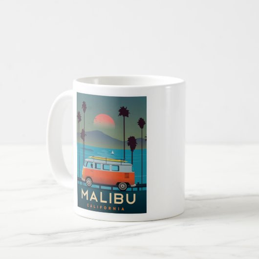 Malibu California Tasse (Vorderseite Links)