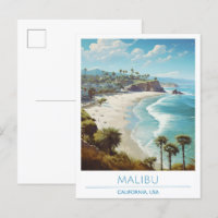 Malibu California USA Vintage Travel