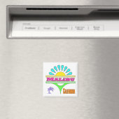 "Malibu Colorful 1" Magnet (In Situ (Geschirrspüler))