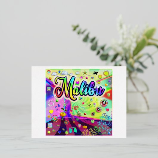 Malibu Cool Energy Postkarte (Stehend vorne)
