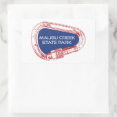 Malibu Creek Staat Park Rockner Rechteckiger Aufkleber (Tasche)