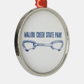 Malibu Creek State Park Rock Climbing Quickdraw Ornament Aus Metall (Rechts)