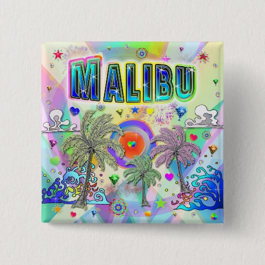 Malibu Deep Dream Button (Vorderseite)