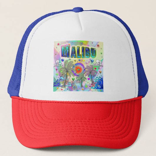Malibu Deep Dream Hat Truckerkappe (Vorderseite)