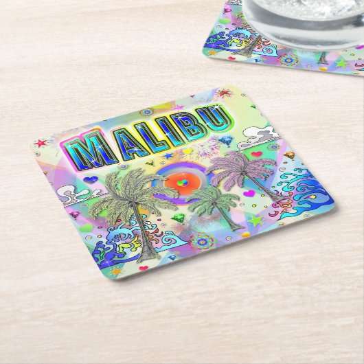 Malibu Deep Dream Untersetzer (angewinkelt)