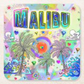 Malibu Deep Dream Untersetzer (Vorderseite)