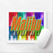 "Malibu" Farbenfrohe Palmen-Mauspad Mousepad (Mit Mouse)