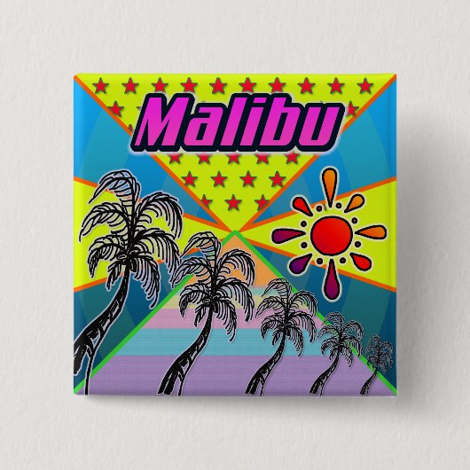 Malibu Freedom Button (Vorderseite)