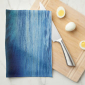 Malibu Gem Blue Jewel Wave Teetuch Geschirrtuch (Viertel Falte)