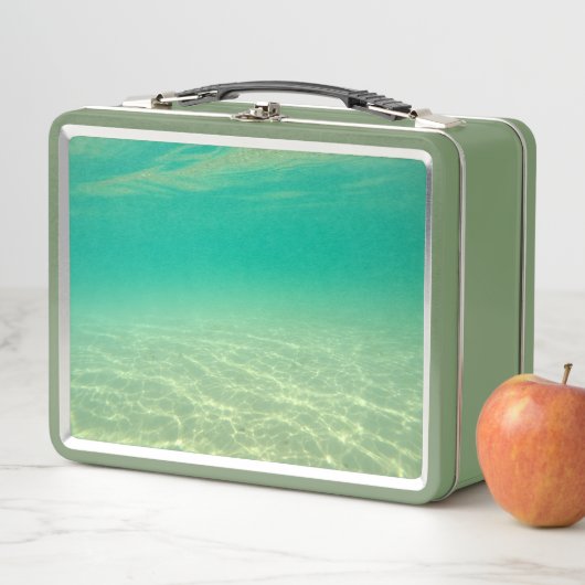 Malibu Gem Retro Lunchbox mit Unterwasserbildern (Beispiel)