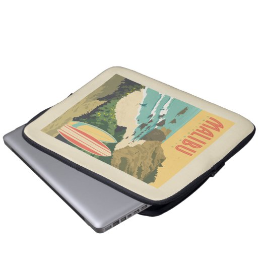 Malibu, Kalifornien Laptopschutzhülle (Vorne Knopf)