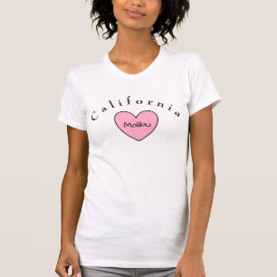Malibu Kalifornien mit Herz T-Shirt