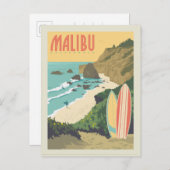 Malibu, Kalifornien Postkarte (Vorne/Hinten)
