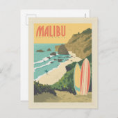 Malibu, Kalifornien Postkarte (Vorne/Hinten)