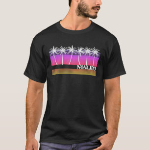 Malibu Kalifornien Retro-Stil Strand Vintage Sonne T-Shirt